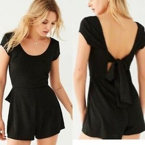 Urban Outfitters Black Mini Romper